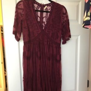 Pink blush maternity dress